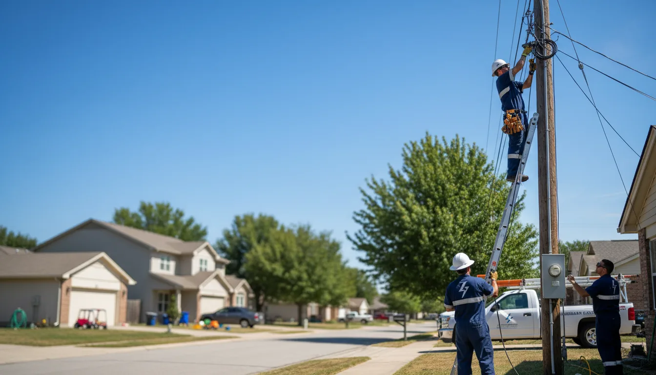 Residential electrician providing installation services in Hatfield, PA